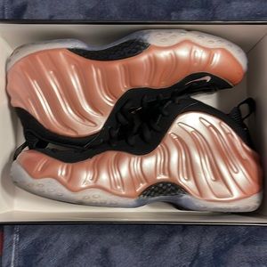 NIKE Air Foamposite One Men's Basketball Shoes Rust Pink/White/Black USED